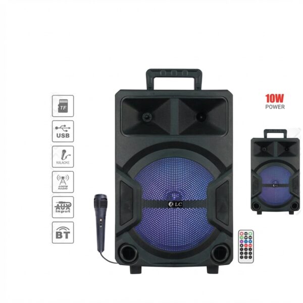 مكبر صوت محمول مع إضاءة LED – 10 واط | DLC-32417