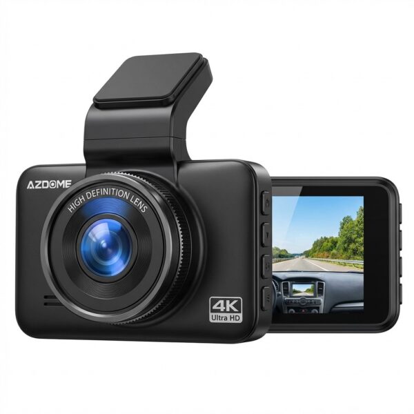 كاميرا داش كام للسيارة AZDOME M63 Lite بدقة 4K أمامية مع واي فاي وشاشة 3 بوصة